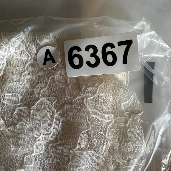 GORGEOUS Lace Cardigan Top Size 12 Ivory Top Boxy Layering Blouse Ruffle Sleeve - Picture 15 of 15